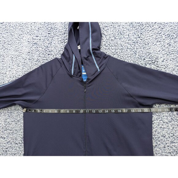 Y2K GAP Body Track Suit Jacket Size L Full Zip Stretch Gym Activewear Yoga Blue - Picture 8 of 11